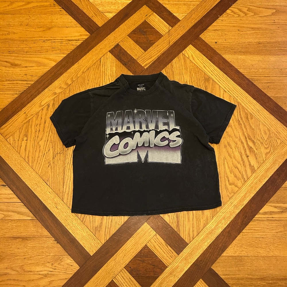Mighty Fine X Marvel Comics Black T-Shirt